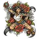 Dancin song by Aaron Smith  tattoo design idea