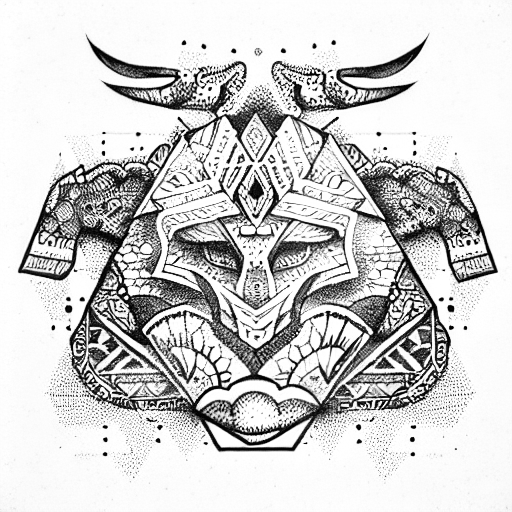 Aztec  tattoo design idea