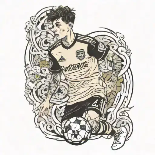 kai Havertz at arsenal football club tattoo design idea