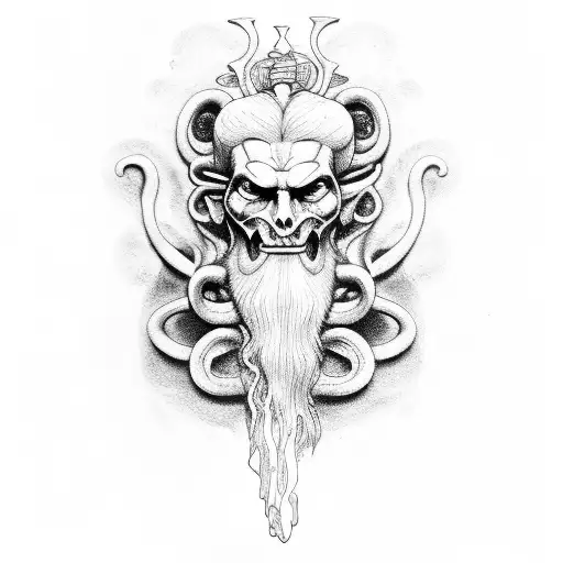 hades medussa zeus tattoo design idea