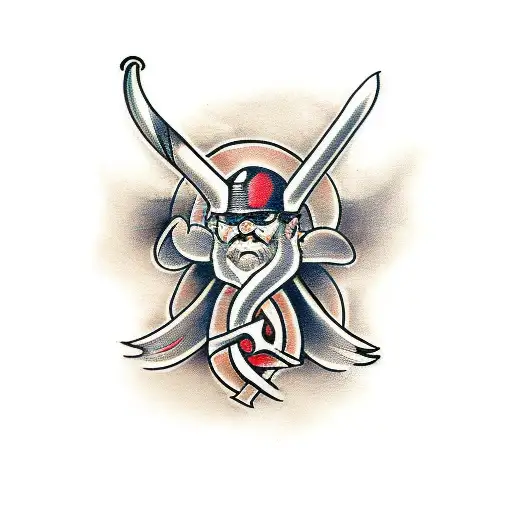 viking run tattoo design idea