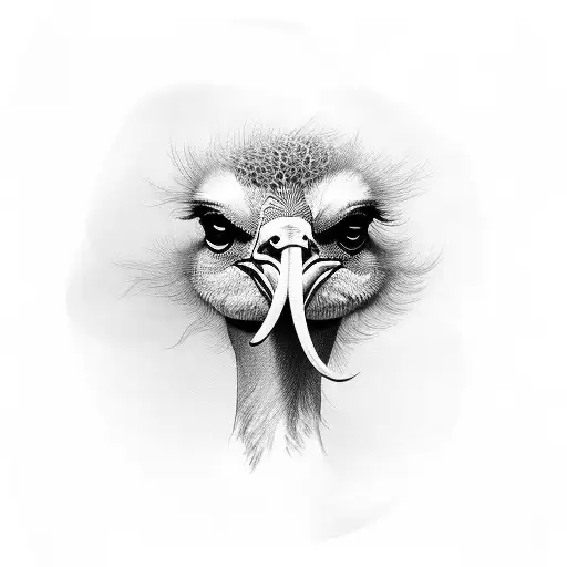 ostrich  tattoo design idea