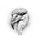 ostrich  tattoo design idea