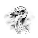 ostrich  tattoo design idea