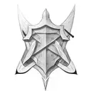 fer de lance wrapped around sword tattoo design idea