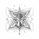 fer de lance wrapped around sword tattoo design idea