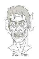 evil dead movie tattoo design idea