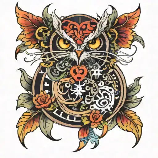 Traditional tattoo engineering  tattoo design idea