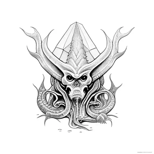 dagon lovecraft  tattoo design idea