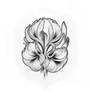 hyacinth tattoo design idea