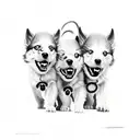 cerberus tattoo design idea