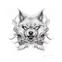 cerberus tattoo design idea