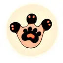 bear paw print tattoo design idea