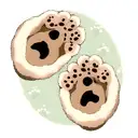 bear paw print tattoo design idea