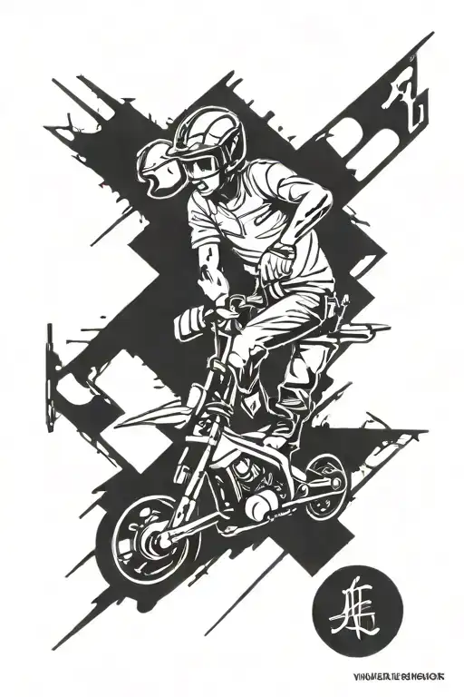 Electrician, motorsport, engineer, family, women, selfishness tattoo design idea