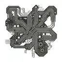 A stylized circuit board pattern with hidden messages or names of loved ones, blending the worlds of technology and family tattoo design idea