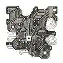 A stylized circuit board pattern with hidden messages or names of loved ones, blending the worlds of technology and family tattoo design idea