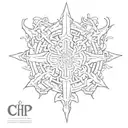 chi rho tattoo design idea