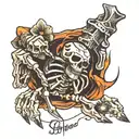 skeleton hand tattoo rip skin tattoo design idea