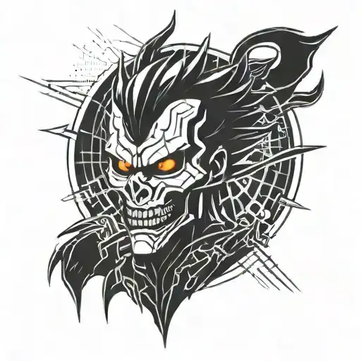 ryuk death note tattoo design idea