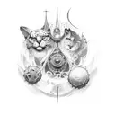 Romans 12:9 tattoo design idea