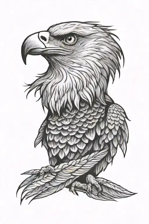 eagle eyes tattoo design idea