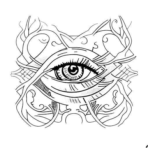 Eye of Skadi tattoo design idea
