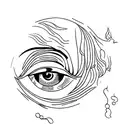 Eye of Skadi tattoo design idea