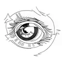 Eye of Skadi tattoo design idea