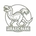 Jurassic Park logo tattoo design idea