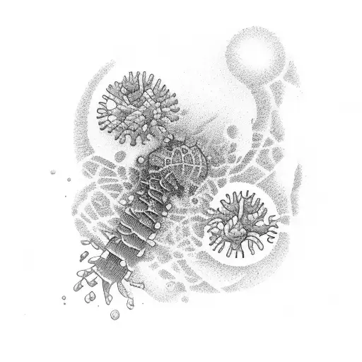 Microscopic organisms tattoo design idea