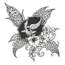 Savage life tattoo design idea