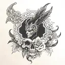 Savage life tattoo design idea