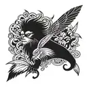 Savage life  tattoo design idea