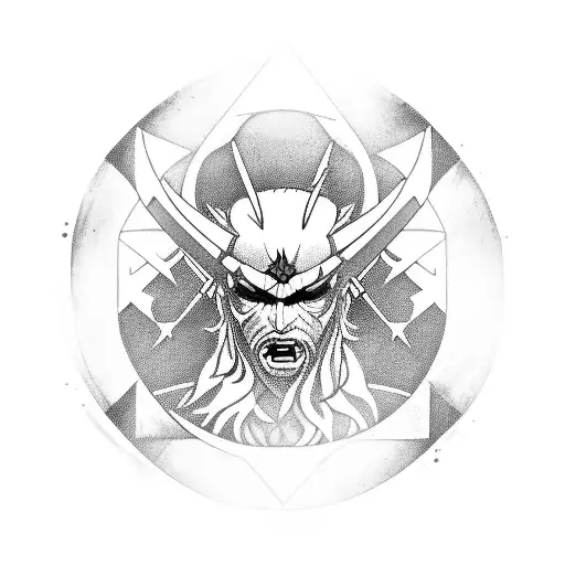 Witcher aard and quen signs on a libra. both signs balanced  tattoo design idea