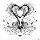 infinite love  tattoo design idea