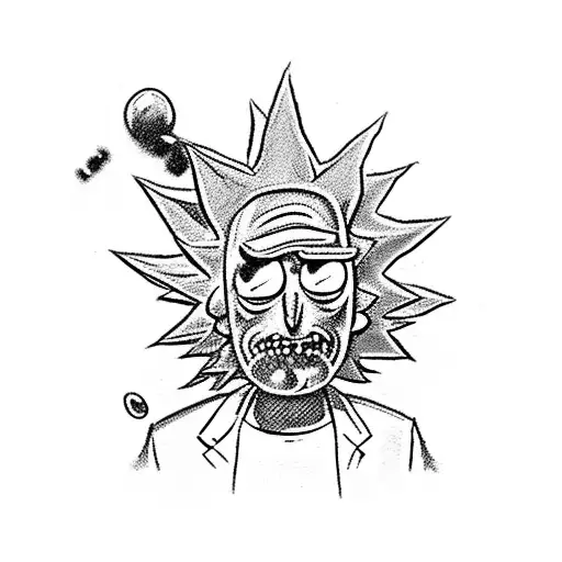 Rick and Morty  tattoo design idea