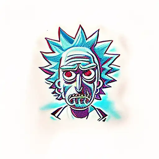 Rick and Morty  tattoo design idea
