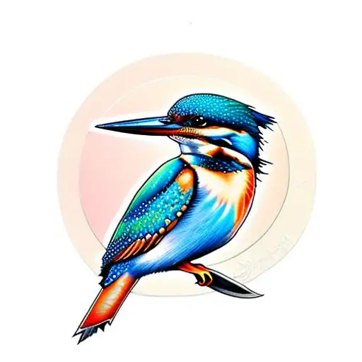 Ruby Gore - Tattoos & Fine Art - Did you know that Kingfisher chicks have  fluorescent beaks so that their parents can find them in the dark? 🥺💙⁣ ⁣  I drew this