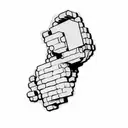 a brick wall tattoo design idea