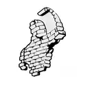 a brick wall tattoo design idea
