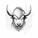 buffalo  tattoo design idea