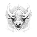 buffalo  tattoo design idea