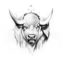 buffalo  tattoo design idea
