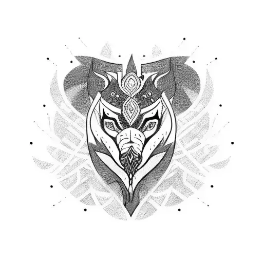tribal nordic tattoo design idea