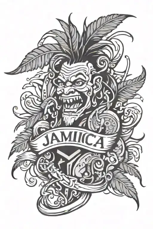 Jamaica tattoo design idea