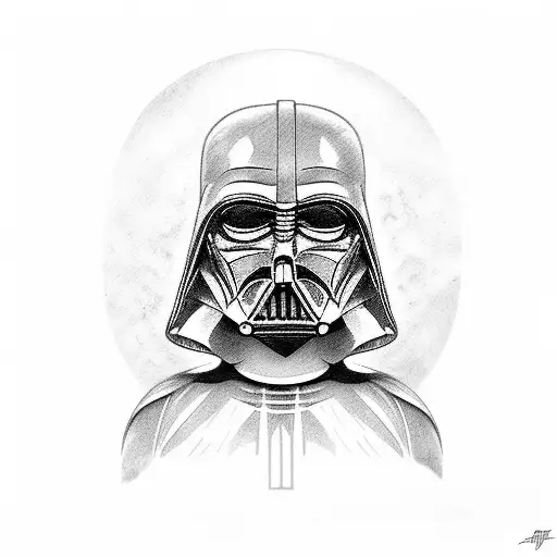 Darth babe tattoo design idea