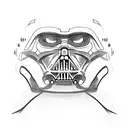 Darth babe tattoo design idea