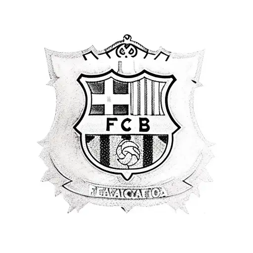 f.c. barcelona tattoo design idea