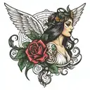 virgo agressive charming  tattoo design idea